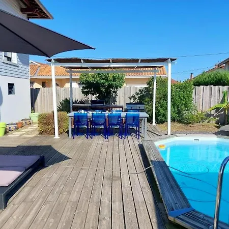Villa Elegante A Avec Piscine Privee Biscarrosse