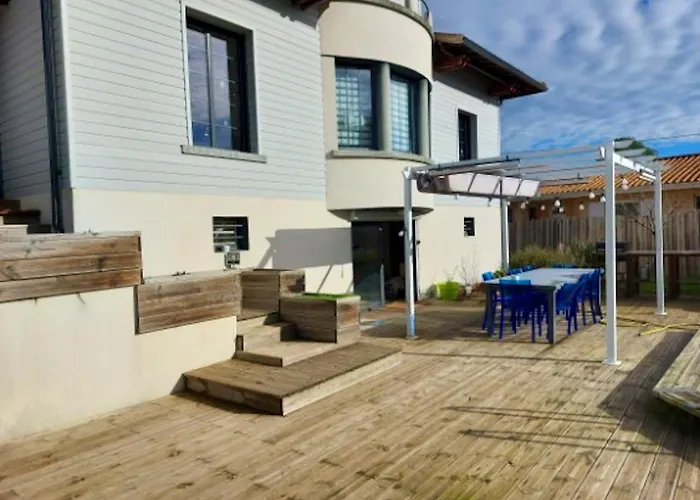 Villa Elegante A Avec Piscine Privee Biscarrosse